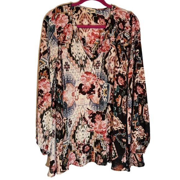 Show Me Your Mumu Women's Floral Boho Blouse Size M - Picture 1 of 12